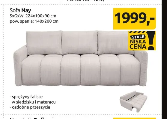Sofa Nay promocja w Black Red White