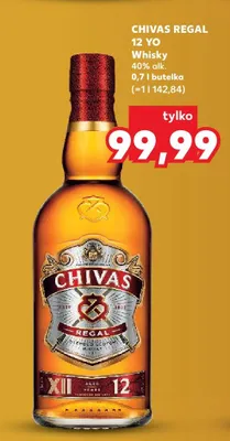 Whisky Chivas Regal 12 YO 40% alk. promocja w Kaufland