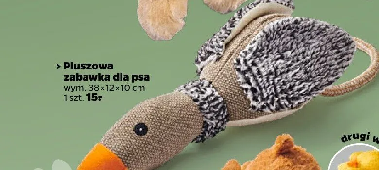 Pluszowa zabawka dla psa 38×12×10cm promocja w Netto