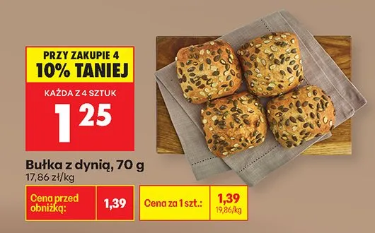 Bułka z dynią promocja w Biedronka