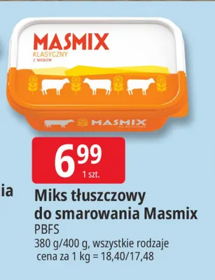 Miks tłuszczowy do smarowania Masmix promocja w Leclerc
