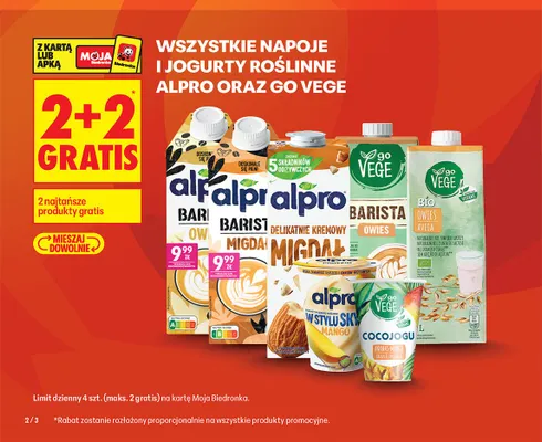 Napój migdałowy Alpro Delikatnie Kremowy promocja w Biedronka