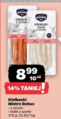 Kiełbaski z szynki promocja w Netto