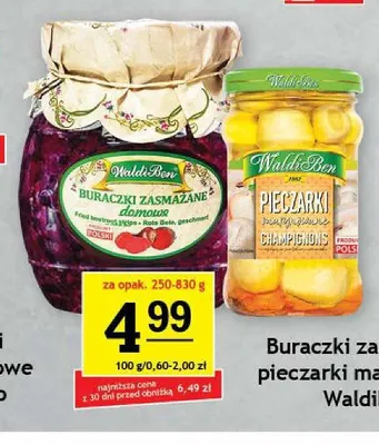 Buraczki zasmażane domowe WaldiBen promocja w Gram Market