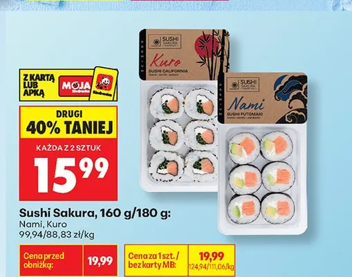 Sushi Sakura Nami promocja w Biedronka
