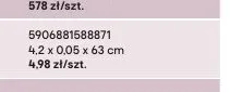 Obrzeże ABS Artisan 4,2x0,05x63cm promocja w Castorama