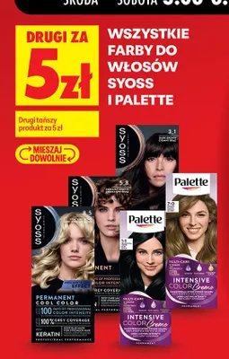 Farba do włosów Palette promocja w Biedronka