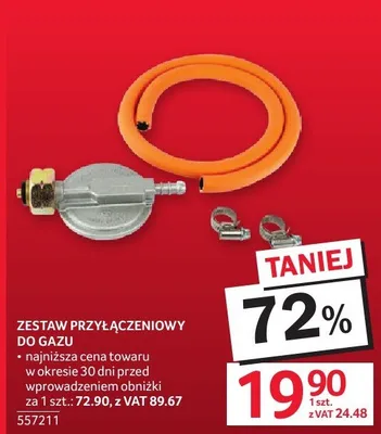 Zestaw przyłączeniowy do gazu promocja w Selgros