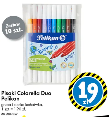 Pisaki Colorella Duo Pelikan 10-pak promocja w Tedi