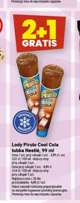 Lody Pirulo Cool Cola tubka Nestlé promocja w Twój Market