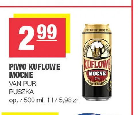 Piwo Kuflowe Mocne promocja w SPAR