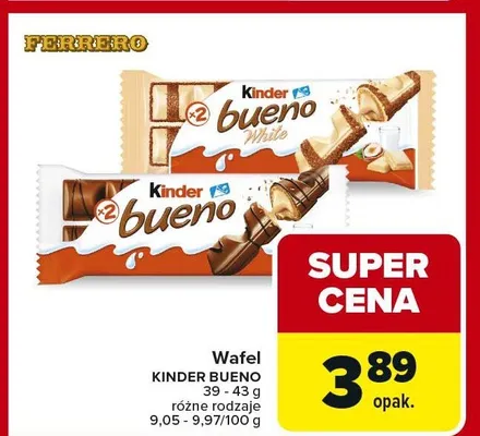 Wafel różne rodzaje promocja w Carrefour