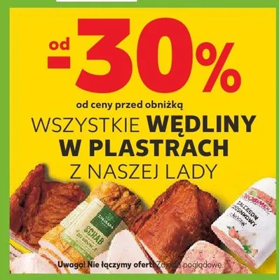 Wędliny w plastrach z naszej lady promocja w Kaufland