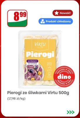 Pierogi ze śliwkami Virtu promocja w Dino