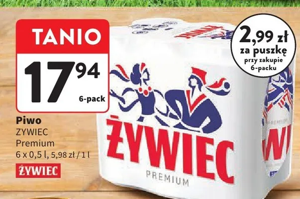 Piwo Żywiec Premium 6x0,5l promocja w Intermarche