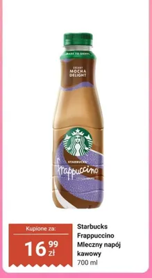 Mleczny napój kawowy Starbucks Frappuccino promocja w Dino