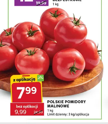 Polskie pomidory malinowe promocja w Stokrotka