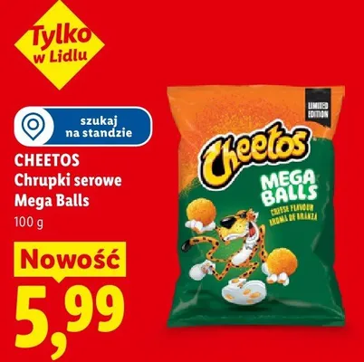 Chrupki serowe Mega Balls promocja w Lidl