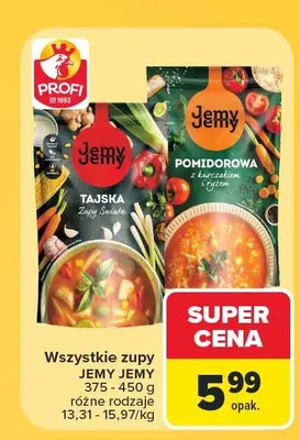 Zupa pomidorowa z kurczakiem i ryżem Jemy Jemy promocja w Carrefour