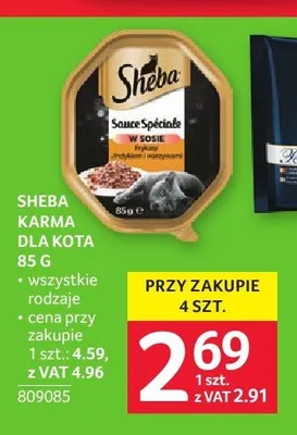 Karma dla kota Sheba w sosie promocja w Selgros