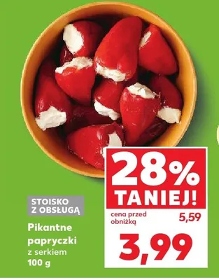 Pikantne papryczki z serkiem Kaufland promocja w Kaufland
