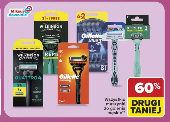 Maszynka do golenia męska promocja w Carrefour