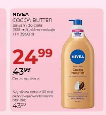 Balsam do ciała Nivea Cocoa Butter promocja w Drogerie Jawa