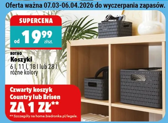 Koszyki - cena od:  promocja w Biedronka Home