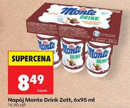 Napój Monte Drink promocja w Biedronka