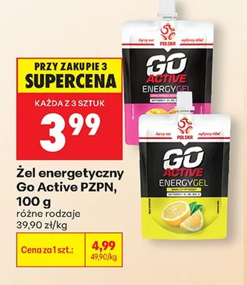 Żel energetyczny Go Active PZPN promocja w Biedronka