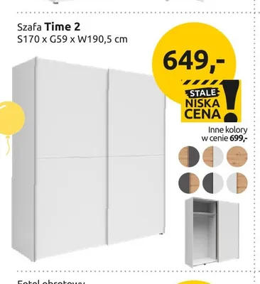 Szafa Time 2 promocja w Black Red White