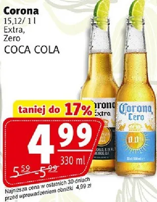 Piwo Corona Extra, Zero promocja w Prim Market