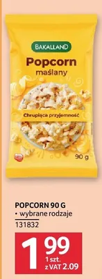 Popcorn 90 g Bakalland promocja w Selgros