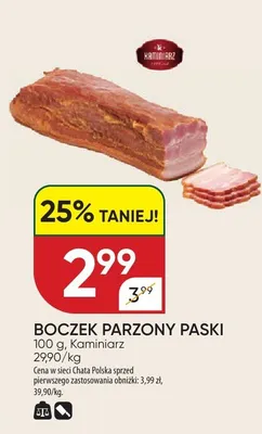 Boczek parzony paski promocja w Chata Polska
