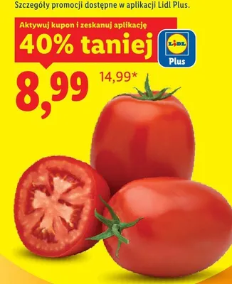 Pomidory rzymskie, luzem Lidl promocja w Lidl