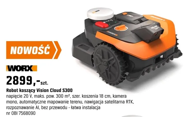 Robot koszący Vision Cloud S300 promocja w OBI