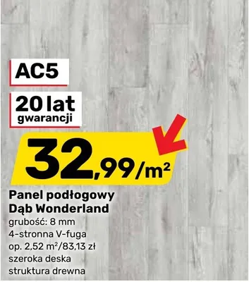 Panel podłogowy Dąb Wonderland promocja w Bricomarche
