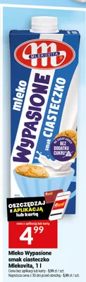 Mleko Wypasione smak ciasteczko Mlekovita bez dodatku cukru promocja w Twój Market
