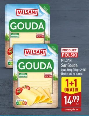 Ser gouda Milsani promocja w Aldi