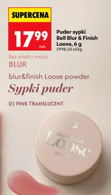 Puder sypki Bell Blur & Finish Loose 01 Pink Translucent promocja w Biedronka