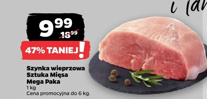 Szynka wieprzowa promocja w Netto