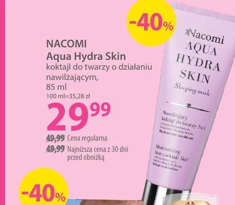 Koktajl do twarzy o działaniu nawilżającym Aqua Hydra Skin promocja w Hebe