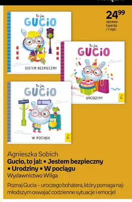Książka Gucio, to ja! Urodziny Wydawnictwo Wilga promocja w Empik