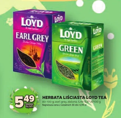 Herbata liściasta earl grey, zielona promocja w Stokrotka