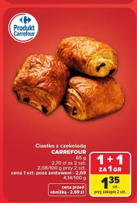 Ciastko z czekoladą Carrefour promocja w Carrefour
