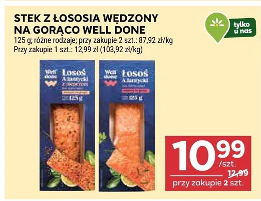 Stek z łososia wędzony na gorąco promocja w Stokrotka