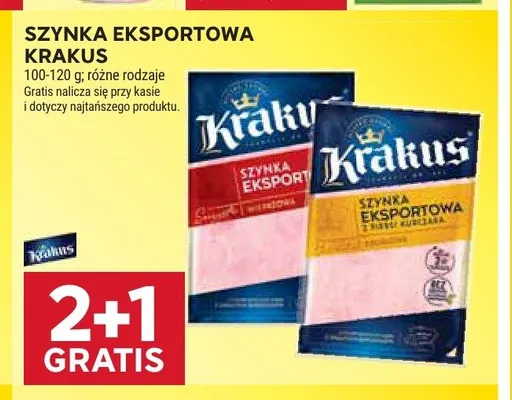 Szynka eksportowa Krakus promocja w Stokrotka
