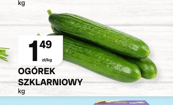 Ogórki szklarniowe promocja w Chorten