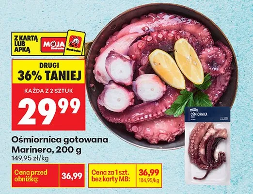 Ośmiornica gotowana Marinero promocja w Biedronka