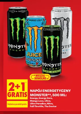 Napój energetyczny Monster Full Throttle promocja w Biedronka